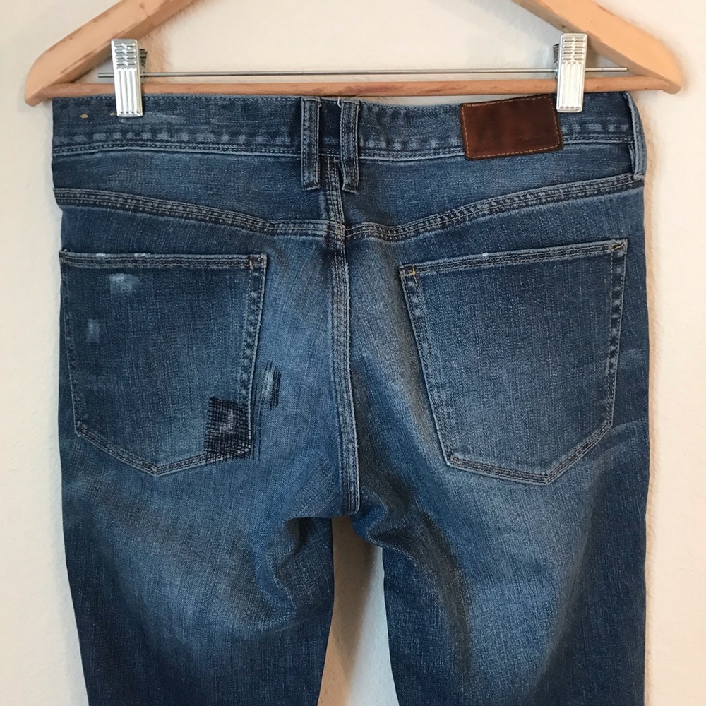 Madewell Rail Straight Leg Distressed Jeans - Picture 6 of 8